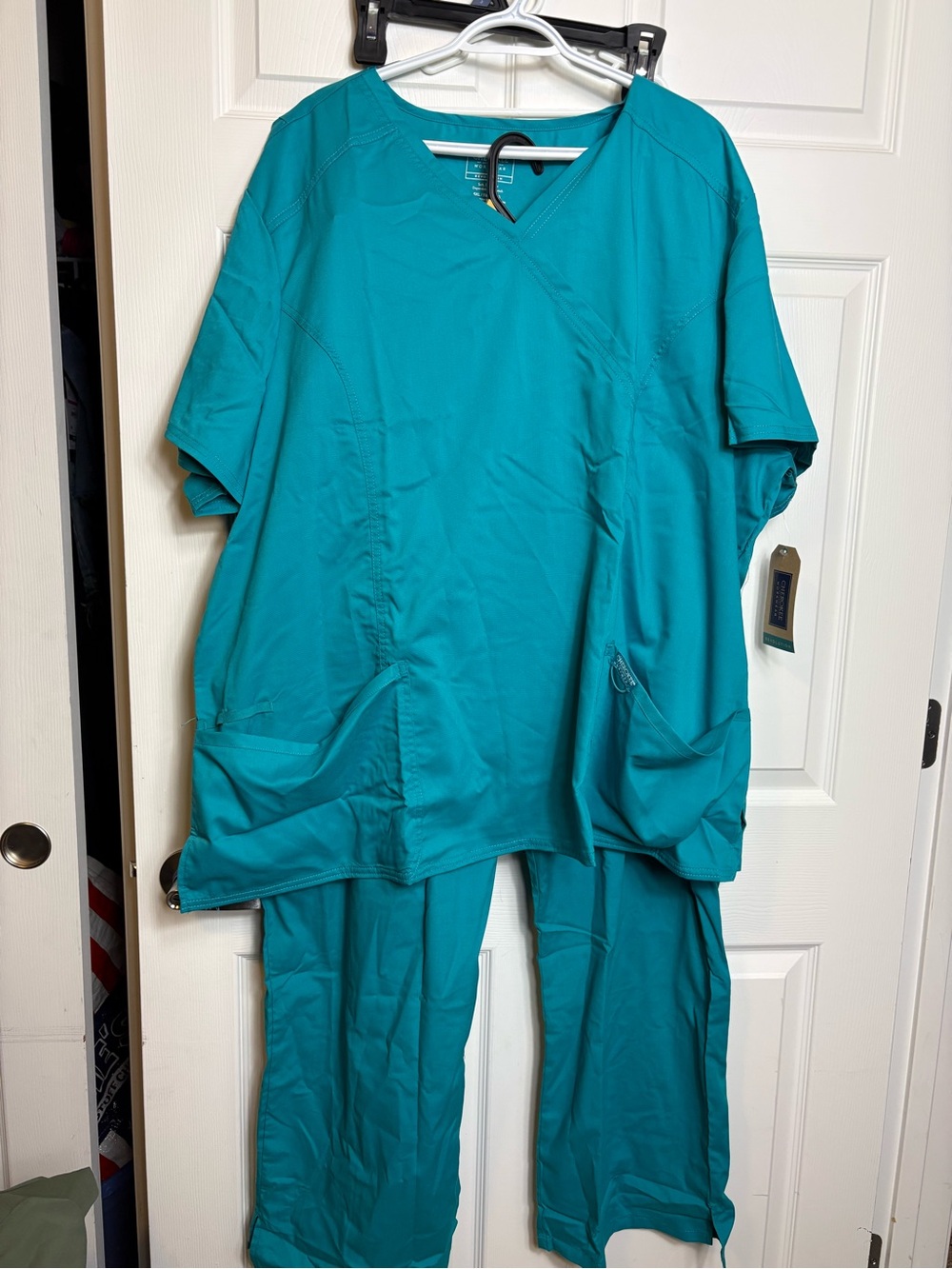 Teal Medical Scrub Set - Cherokee professionals Women’s Scrubs Top & Pants